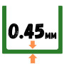 0,45мм