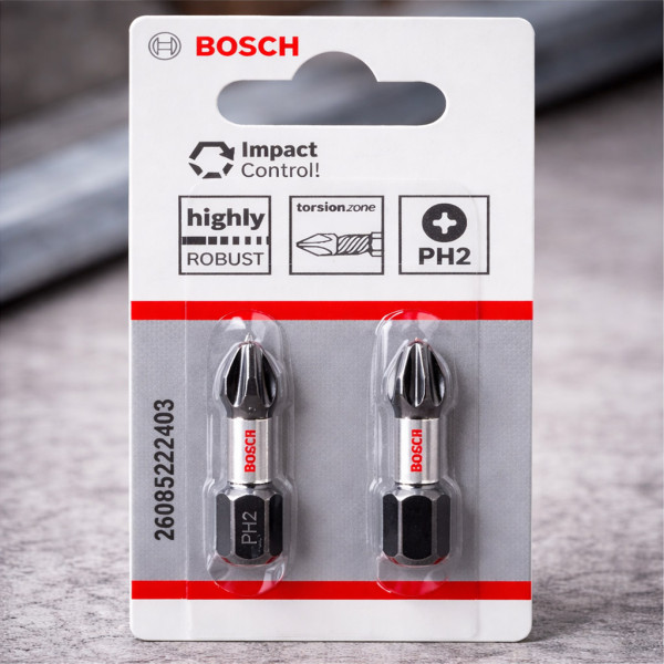Біта ударна Pro Bosch Impact Control PH2x25 мм (2607002803)