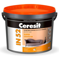 Ceresit IN 52 SUPER Интерьерная матовая латексная краска, База С - прозрачный, 10л