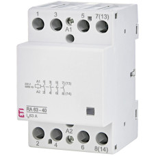 Контактор модульний ETI RA 63-40 63A 230V AC (4NO)