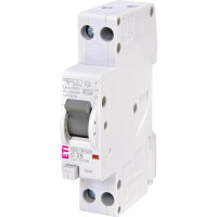 Дифференциальный автоматический выключатель ETI KZS-1M UNI C 25/0,03 тип A (6kA)
