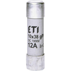 Запобіжник ETI CH 10x38 gPV 12A 1000V 30kA