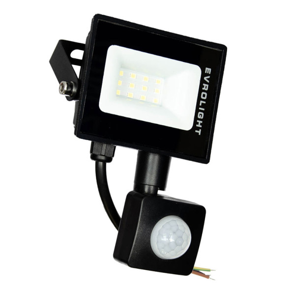 Прожектор світлодіодний з датчиком руху EVROLIGHT FM-01D-10 10W 6400К