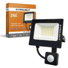 Прожектор світлодіодний з датчиком руху EVROLIGHT FM-01D-30 30W 6400К