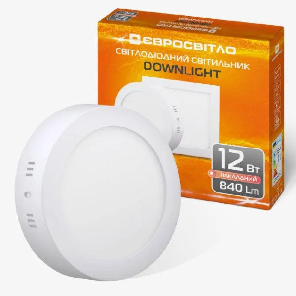 Світильник точковий Євросвітло накладний 12Вт коло LED-SR-170-12 4200К