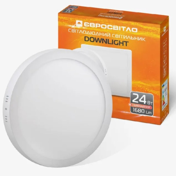 Світильник точковий Євросвітло накладний 24Вт коло LED-SR-300-24 4200К