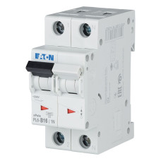 Автоматичний вимикач Eaton PL 6 kA 2P 16A C