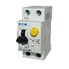Дифференциальный автоматический выключатель Eaton PFL6 2Р, 16А, C, 30mA, тип АС, 6кА