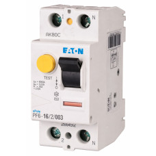 Устройство защитного отключения (УЗО) Eaton 2P, 16A, 30mA, АС, 6кА