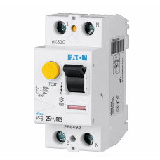 Устройство защитного отключения (УЗО) Eaton 2P, 25A, 30mA, АС, 4,5кА