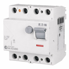 Устройство защитного отключения (УЗО) Eaton 4P, 63A, 30mA, АС, 6кА