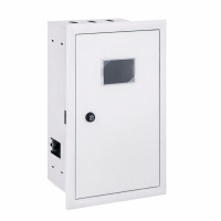 Корпус металлический e.mbox.stand.w.f3.12.z для 1-ф счетчика, 12 мод., встроенный с замком