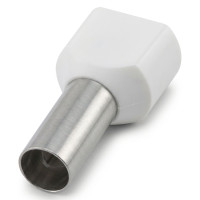 Ізольований наконечник Enext e.terminal.stand.te.2.1.white 2x1 кв.мм, білий, 100шт