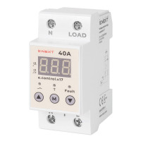 Реле контролю напруги однофазне 40А з індикацією e.control.v17