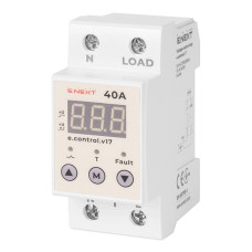 Реле контролю напруги однофазне 40А з індикацією e.control.v17