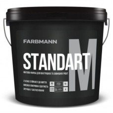 Kolorit Farbmann Standart M база A 9 л — акриловая матовая краска для внутренних и наружных работ