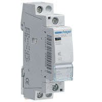 Контактор безшумний модульний Hager ESC125S 25A 230V AC, 1 НВ (1 модуль)