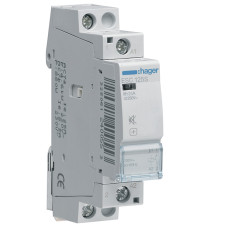 Контактор безшумний модульний Hager ESC125S 25A 230V AC, 1 НВ (1 модуль)