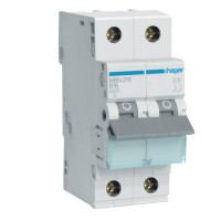 Автоматичний вимикач Hager MBN 2P 6kA 16A B