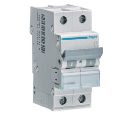 Автоматический выключатель Hager MCN 2P 6kA 50A C