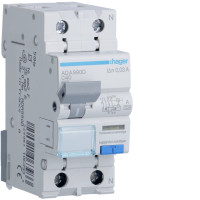 Диференціальний автоматичний вимикач Hager ADA990D 1P+N, 40A, C, 30mA, 6kA, A