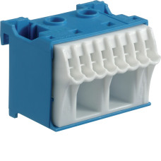 N-клема QuickConnect Hager 2x16мм²+8x4мм² ширина 45мм KN10N