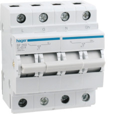 Перемикач вводу резерва Hager SF263 250В/63A, 2P, 1+N 