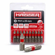 Бита Haisser PH 1×25 мм, набор 10 шт (2712718) 