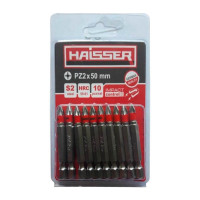 Біта PZ2 х 50 мм Haisser, набiр 10шт. 2712709