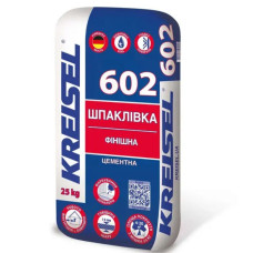 Шпаклевка финишная цементная KREISEL 602 белая 25 кг