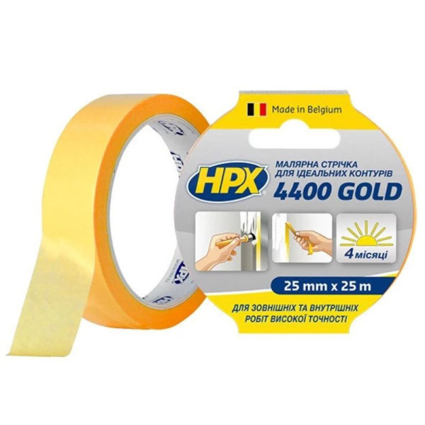 Малярна стрічка HPX 4400 Fine Line FP2525 25 мм × 25 м (помаранчева)