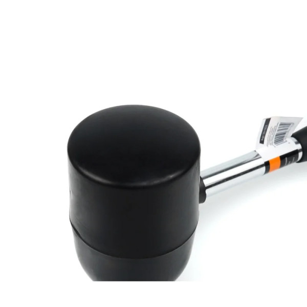 Киянка гумова чорна Polax металева ручка 1250 г (39-002)