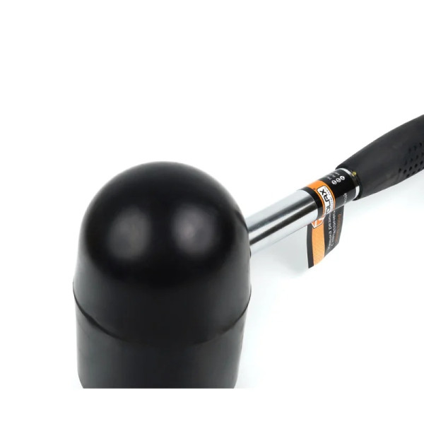 Киянка гумова чорна Polax металева ручка 1250 г (39-002)