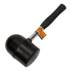 Киянка гумова чорна Polax металева ручка 1250 г (39-002)