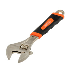 Ключ розвідний Polax з прогумованою рукояткою 250 мм (25-019)