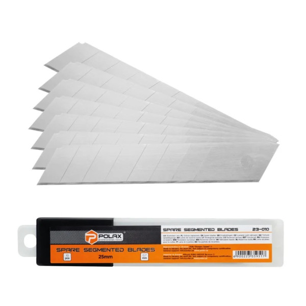 Комплект лез Polax сегментних 25 мм, 10 шт (23-010)