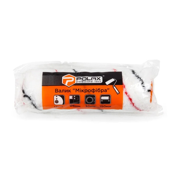 Валик "Мікрофібра" Polax 6х30х150 мм (02-004)