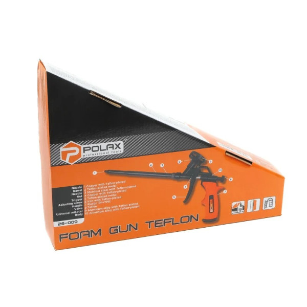Пістолет для піни Polax Profi тефлонове покриття (26-009)