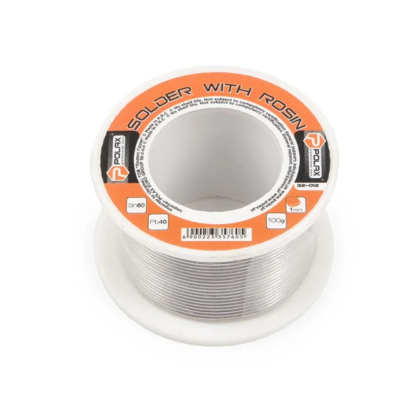 Припій з каніфоллю 1мм 100g Polax (32-012)