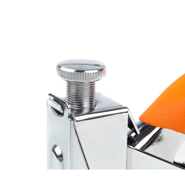 Степлер будівельний хромований Polax 4-14 мм (24-006)