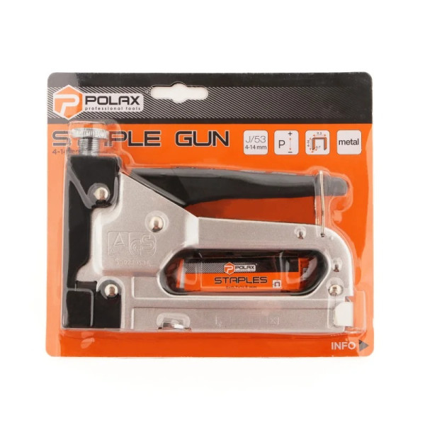 Степлер будівельний Polax "Стандарт" 4-14 мм (24-005)