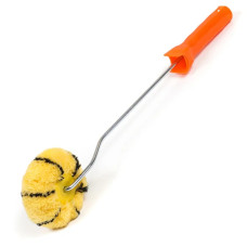 Валик для фарбування кутів "Преміум" Polax 6х100х40 мм професійний з ручкою (21-011)