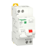 Диференційний автоматичний вимикач Resi9 Schneider Electric 16А 30мA 2Р 6кA тип А