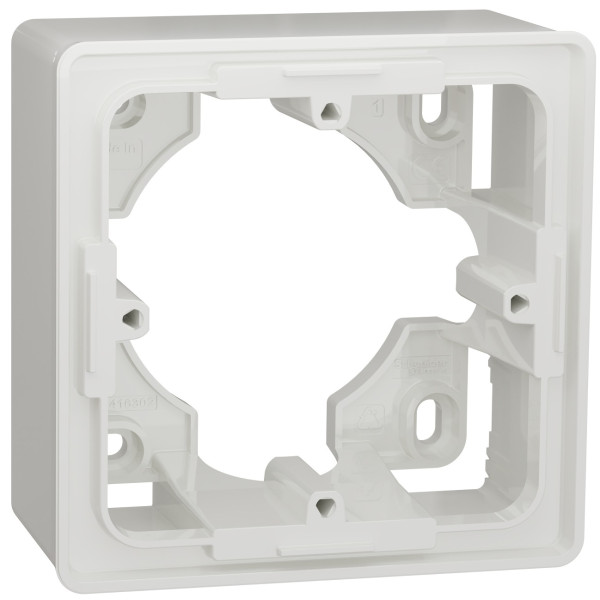 Коробка наружная Schneider Unica 1-постова білий NU800218