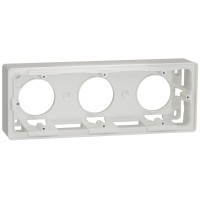 Коробка наружная Schneider Unica 3-постова білий NU800618