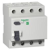Устройство защитного отключения (УЗО) Schneider Electric RESI9 4P, 63A, 30mA, АС, 6кА