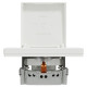 Розетка Schneider Electric Asfora EPH3100121 із заземленням та кришкою біла IP20