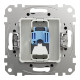 Розетка комп'ютерна Schneider Electric RJ45 одинарна внутрішня чорна