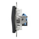 Розетка комп'ютерна Schneider Electric RJ45 одинарна внутрішня чорна