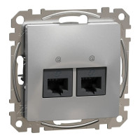 Розетка компьютерная Schneider Electric RJ45 двойная внутренняя
